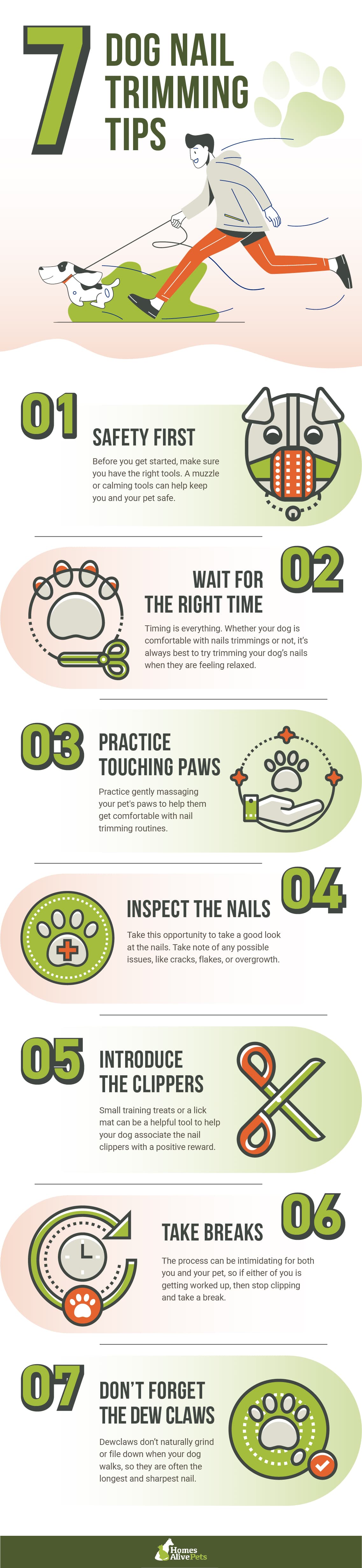 7 Dog Nail Trimming Tips - infographic